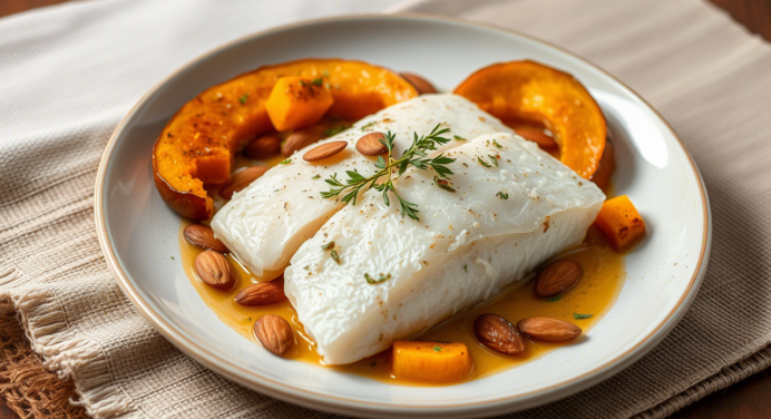 Bacalhau Desfiado com Abóbora e Amêndoas: Receita Rápida
