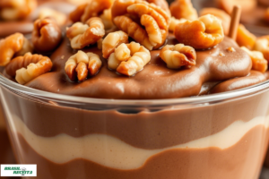 Pavê de Chocolate com Nozes ou Castanhas