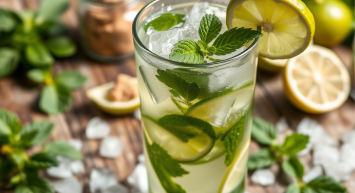 🧊 Mojito Sem Álcool Mocktail de Hortelã e Limão: Refrescante e Sabor Natural