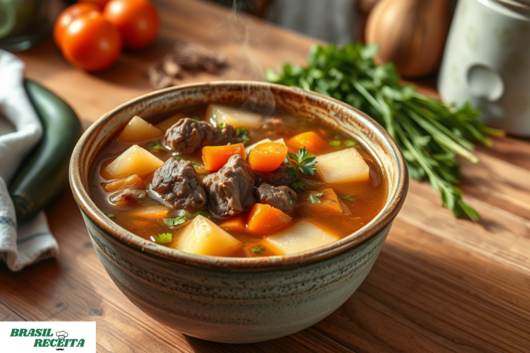Sopa de Legumes com Carne Nutritiva e Reconfortante