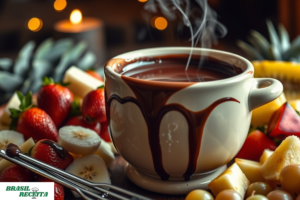 Fondue de chocolate Fruta