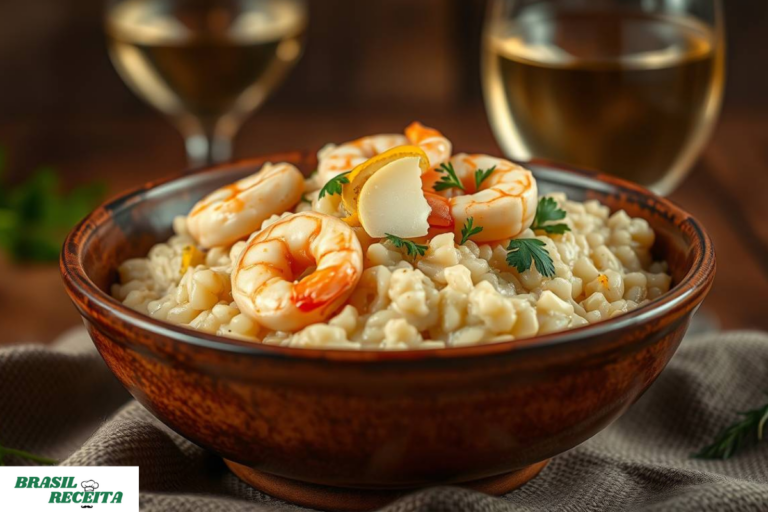 Risoto de camarão