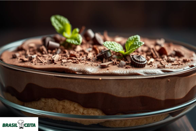 Sobremesa de Biscoito com Mousse de Chocolate