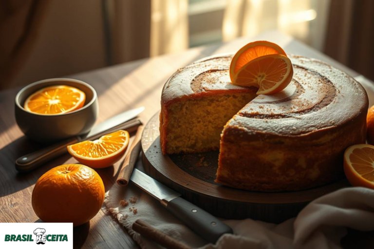 Bolo de laranja sem Glúten.